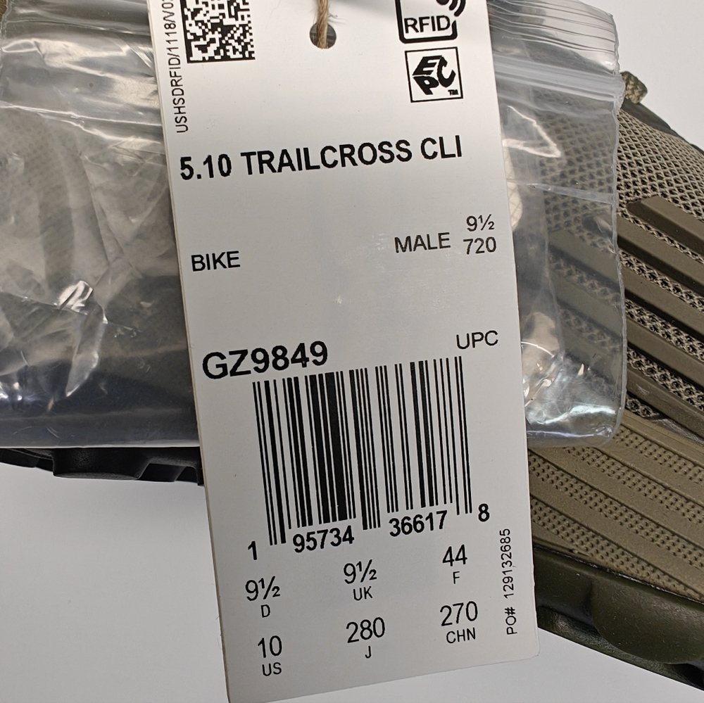 Adidas Five Ten 5.10 Trail Cross CLI Bike Orbit Green Olive Green Shoes Men's 10 - Picture 10 of 11